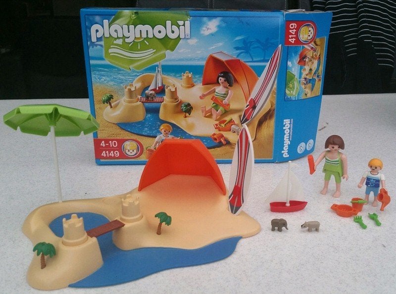 Playmobil strandvakantie 4149, Gebruikt, Complete set, Overige typen, Ophalen of Verzenden