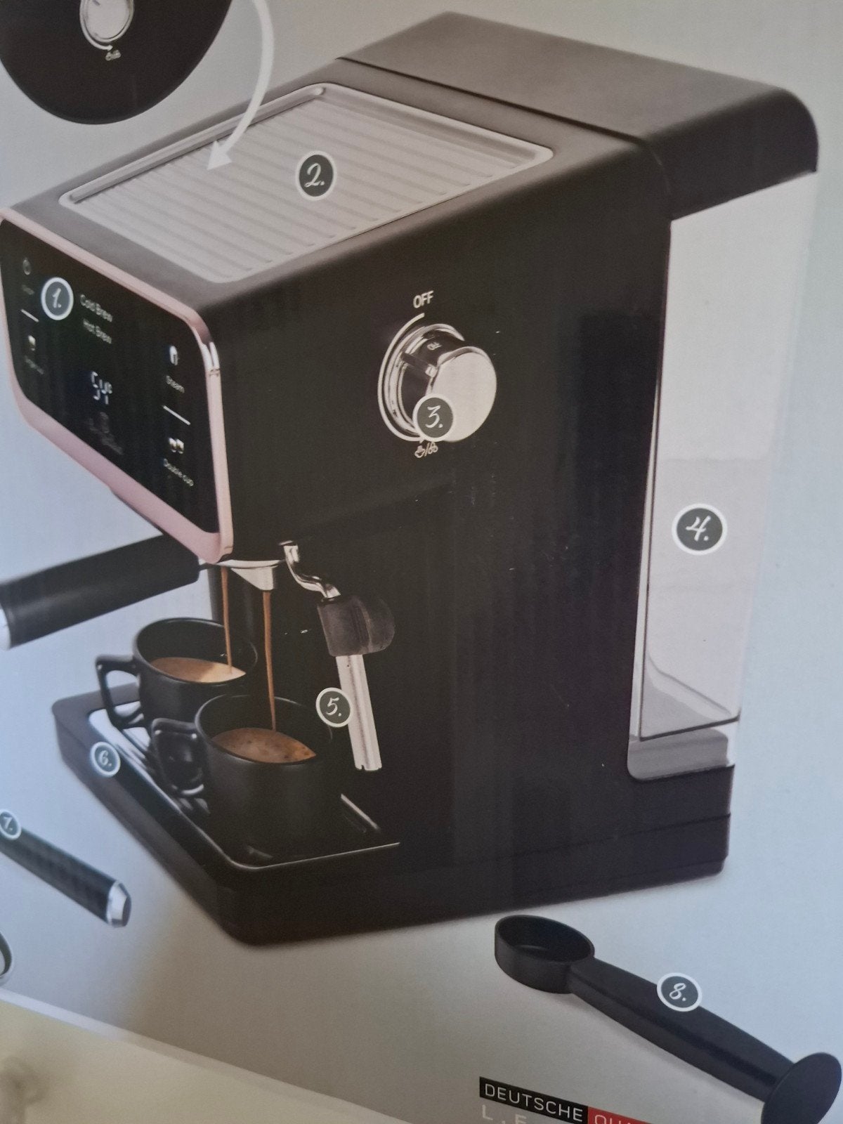 koffie espresso machine Nieuw, Espresso apparaat, Nieuw, Ophalen of Verzenden, 4 tot 10 kopjes