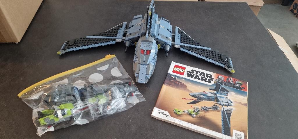 Lego 75314 The Bad Batch Attack Shuttle met 1 figuur, Gebruikt, Star Wars, Lego, Ophalen of Verzenden