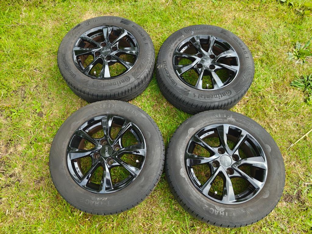 Set velgen 4x108 ET 23 OXXO Oberon met zomerbanden., Ophalen, Gebruikt
