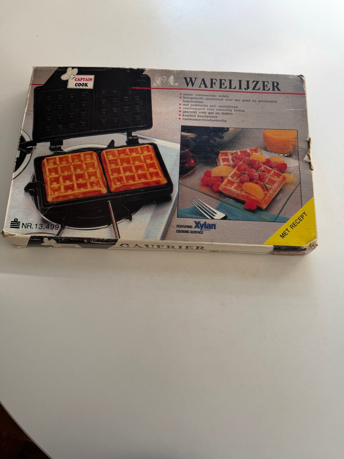 Captain Cook Wafelijzer - Vintage wafelmaker, Witgoed en Apparatuur, Ophalen, Vaatmachinebestendige platen, Gebruikt