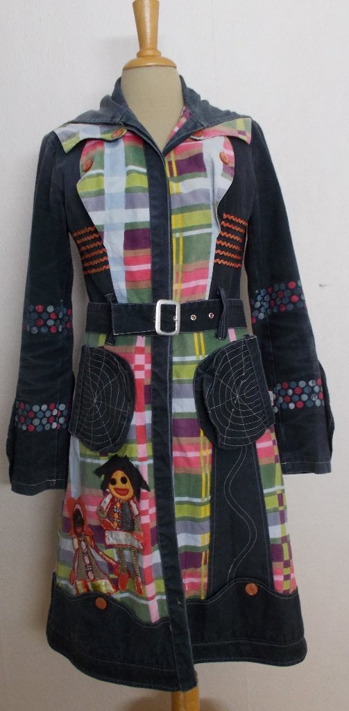 Aparte grijze hippie/Ibiza look jas van Savage Culture! 38, Kleding | Dames, Ophalen of Verzenden, Zo goed als nieuw, Maat 38/40 (M)