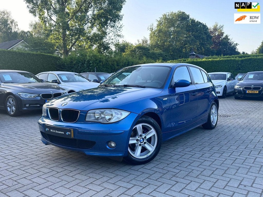 BMW 1-serie 118i Business Line|Nieuwe Ketting + Klepseals|Tr, Auto's, BMW, 4 cilinders, 129 pk, Blauw, Euro 4