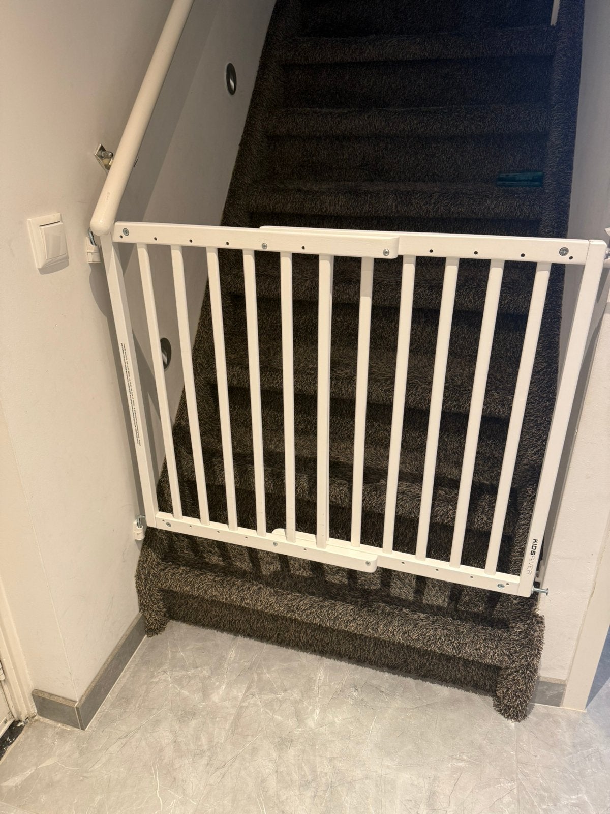 4x Kidsriver Felix houten traphekje wit – verstelbaar, Gebruikt, 100 tot 115 cm, Ophalen of Verzenden, Klemhekje