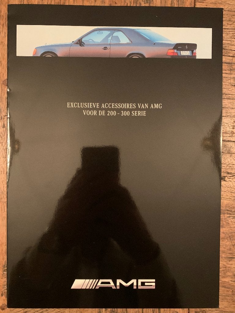 Folder brochure Mercedes-Benz E-klasse accessoires AMG W124, Ophalen of Verzenden, Nieuw, Mercedes, Mercedes-Benz