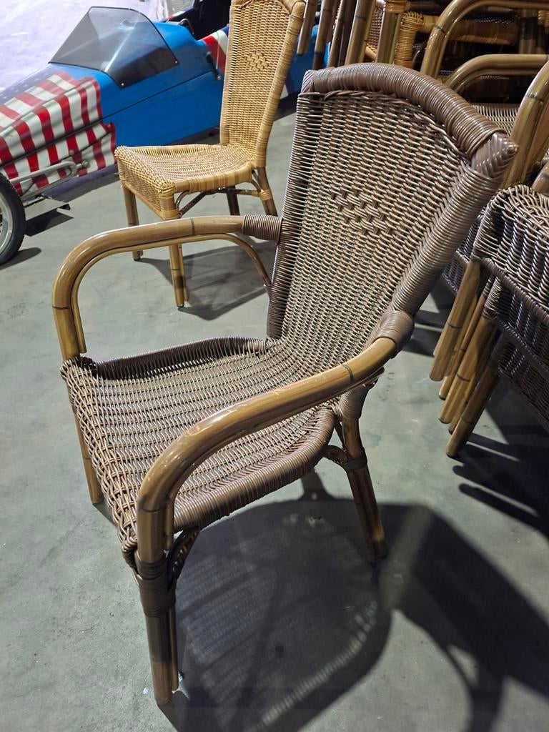 Partij terrasstoelen / tuinstoelen, Tuin en Terras, Tuinstoelen, Ophalen, Gebruikt, Stapelbaar