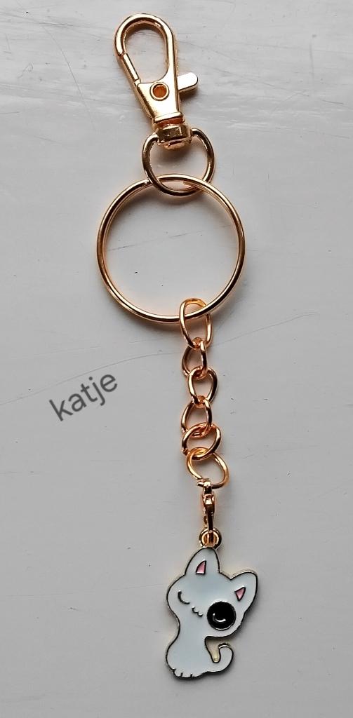 Sleutelhanger poes - poesje - kat - katje 2,50 euro, Ophalen of Verzenden, Nieuw, Dier of Natuur