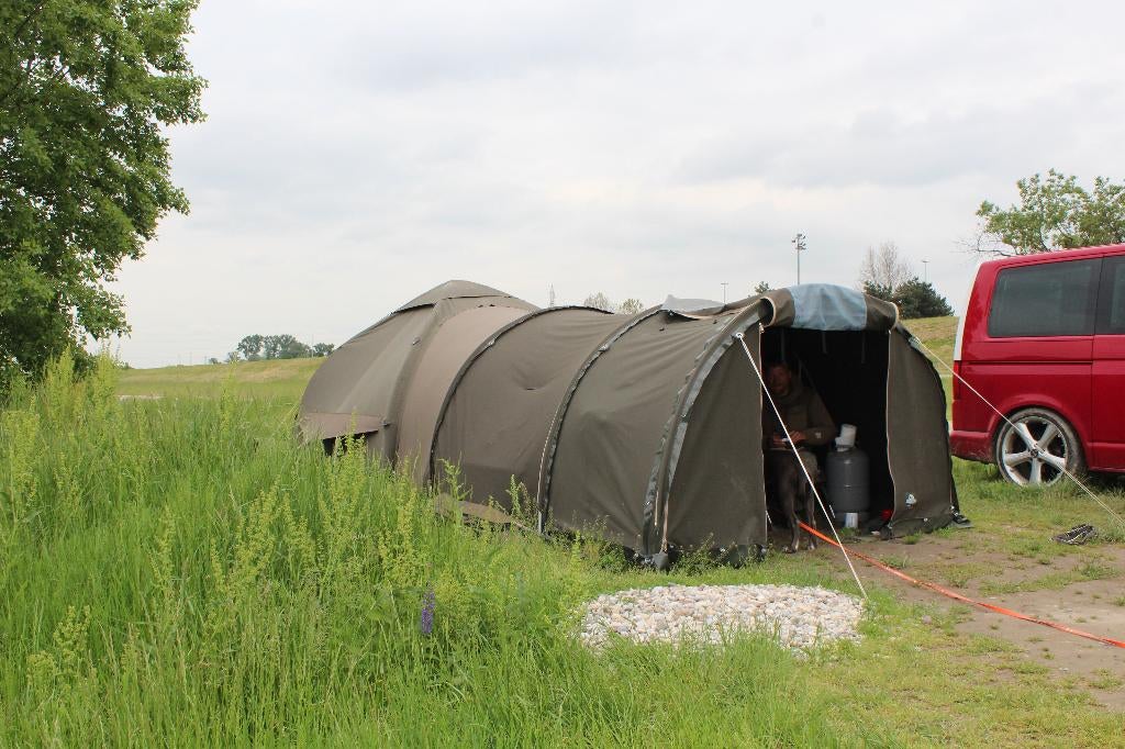 Karsten Carp Tent mit Zubehör 240x240, Caravans en Kamperen, Ophalen, Gebruikt