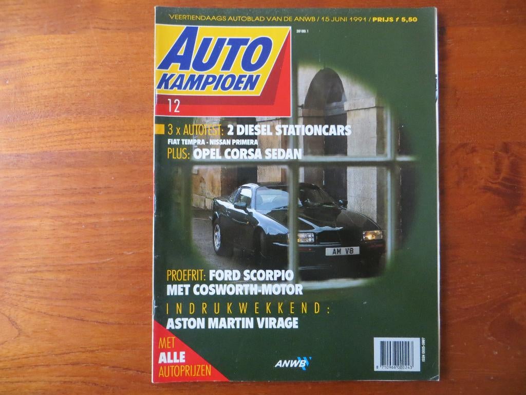 Autokampioen 12 1991 Corsa sedan, Virage, Cosworth, MX-3, Ophalen of Verzenden, Nieuw, Opel