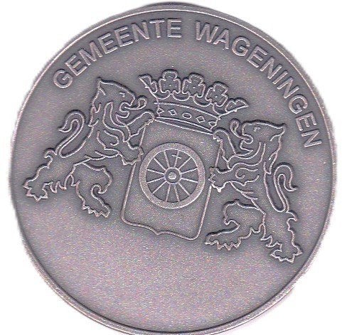 GEMEENTE WAGENINGEN STAD DER BEVRIJDING, Postzegels en Munten, Penningen en Medailles, Ophalen of Verzenden, Overige materialen
