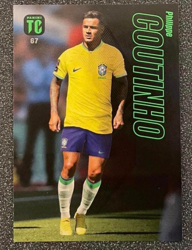 Panini Top Class 2023    COUTINHO    BRAZIL, Verzenden, Zo goed als nieuw, Plaatje