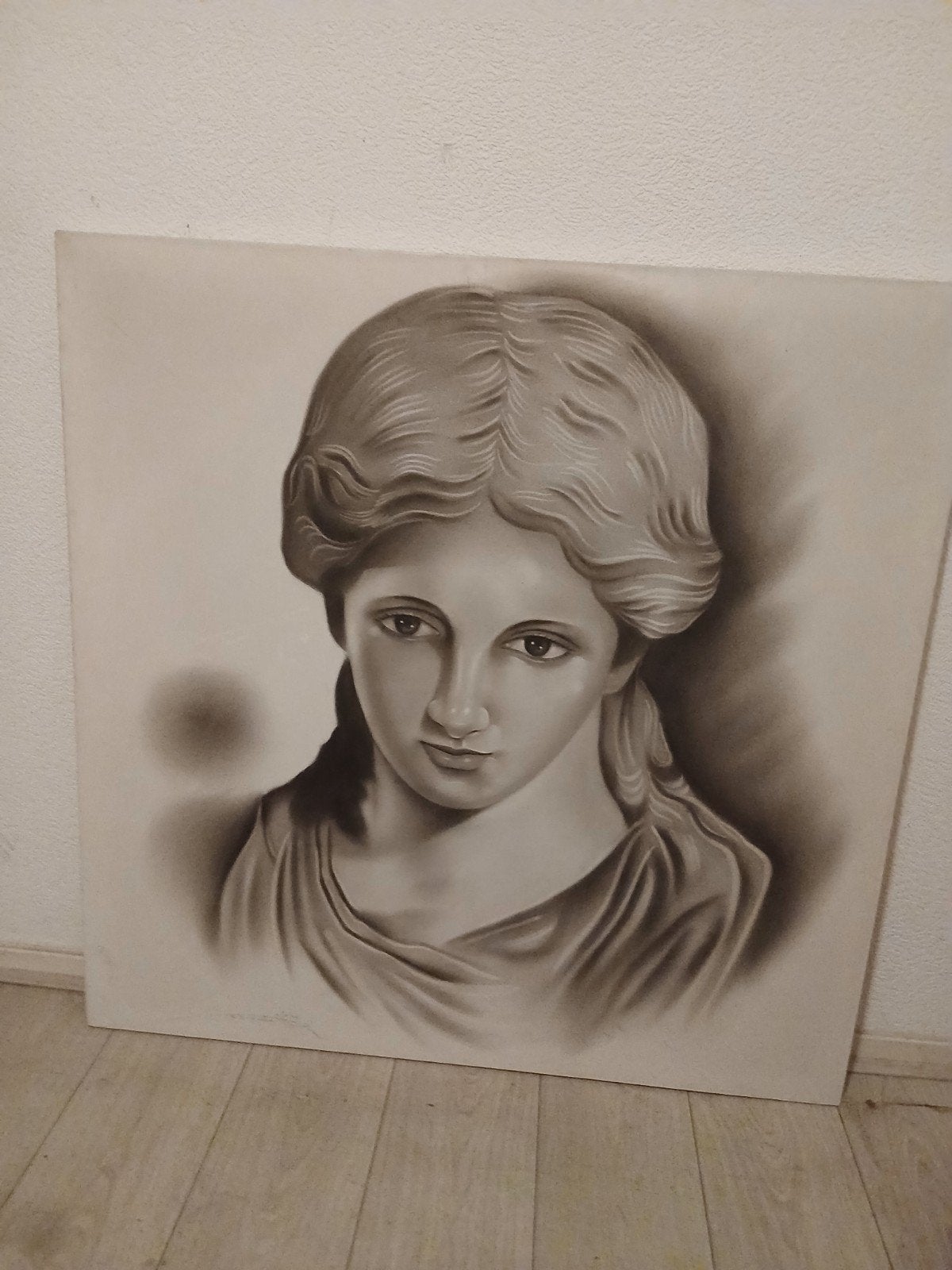 Schilderij het meisje alleen op 5-8.  15euro, Ophalen of Verzenden