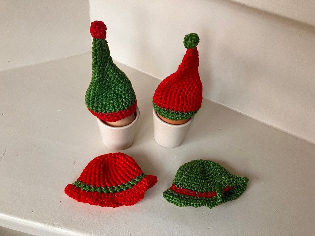 Handgemaakte eierwarmers (kerstmis), Handgemaakt, Katoen, Overige merken, Overige typen