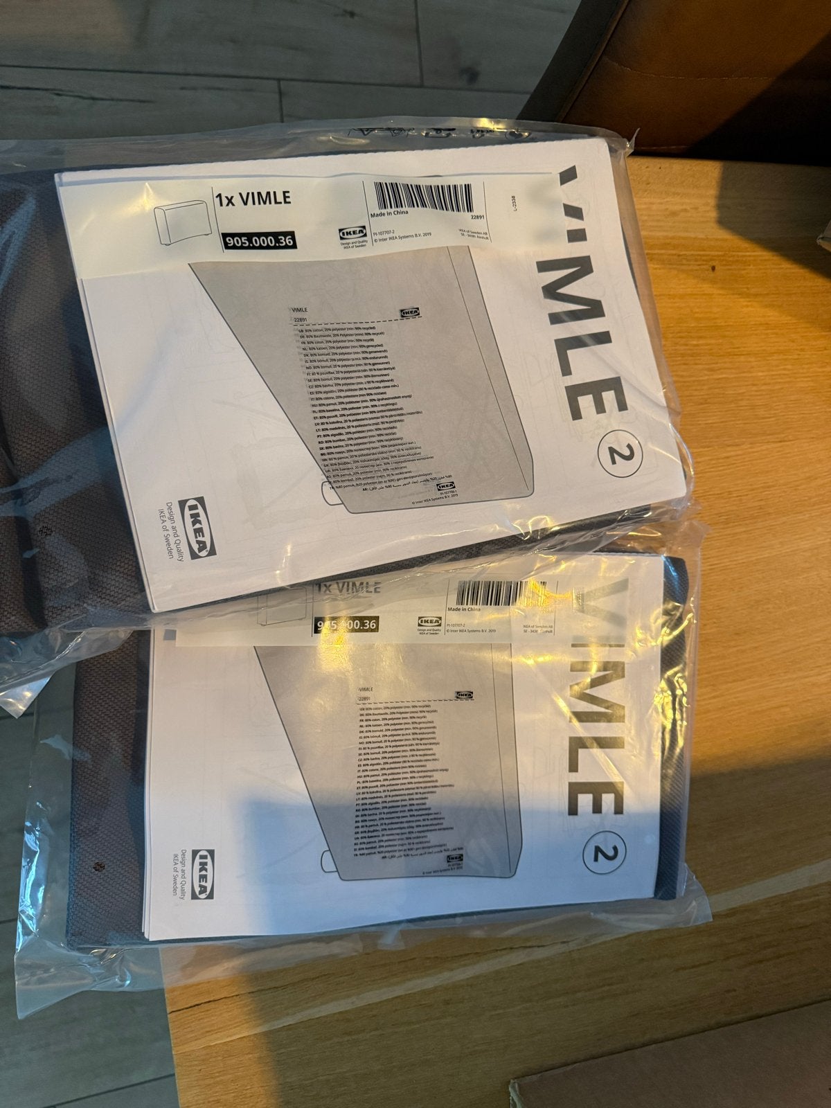 IKEA VIMLE Hoes voor armleuning, breed/Hallarp grijs, Ophalen of Verzenden, Nieuw