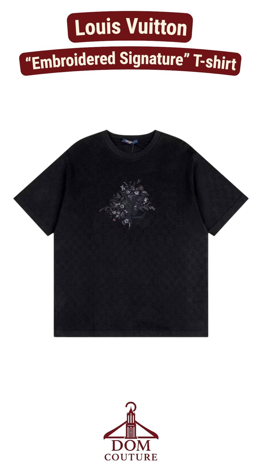 Louis Vuitton "Embroidered Signature" T-shirt, Ophalen of Verzenden, Nieuw, Overige maten