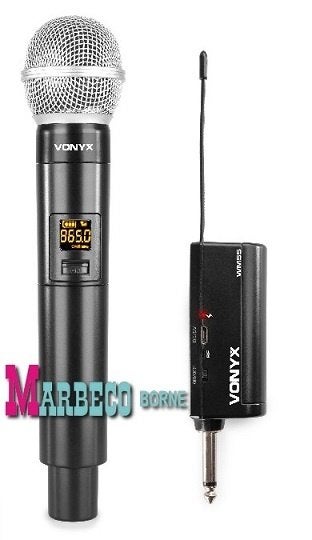 Draadloze UHF microfoon, Plug and Play, WM55, Accu receiver, Muziek en Instrumenten, Vonyx, Overige typen, Nieuw, Info@marbeco.nl