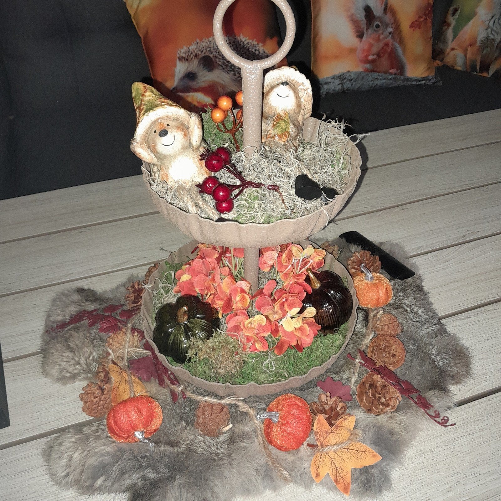 countryfield etagere met deco, Diversen, Kerst, Ophalen of Verzenden