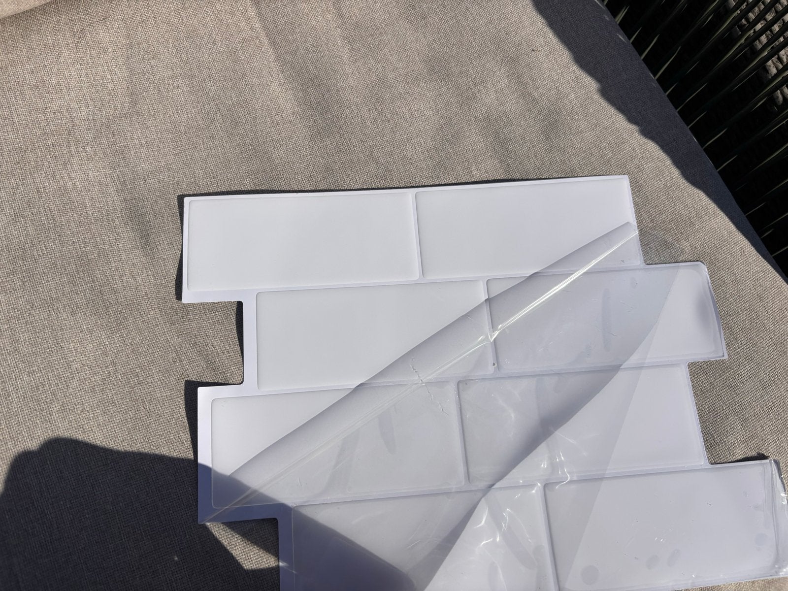 40 stuks witte metro tegels - zelfklevend, Overige materialen, Wandtegels, Nieuw, Ophalen of Verzenden
