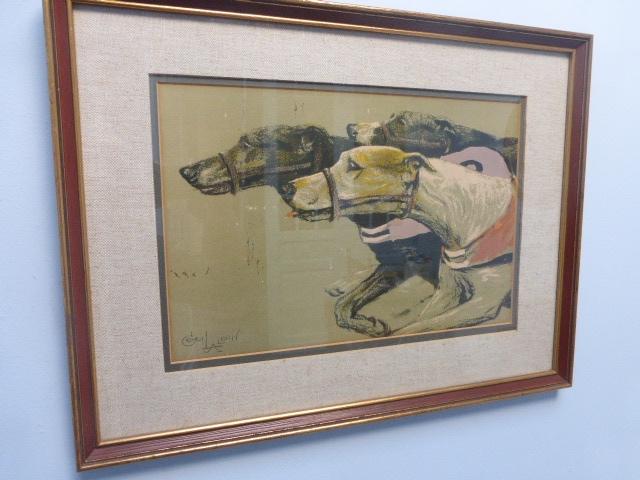 Greyhound racing gemaakt door Cecil Aldin., Ophalen of Verzenden