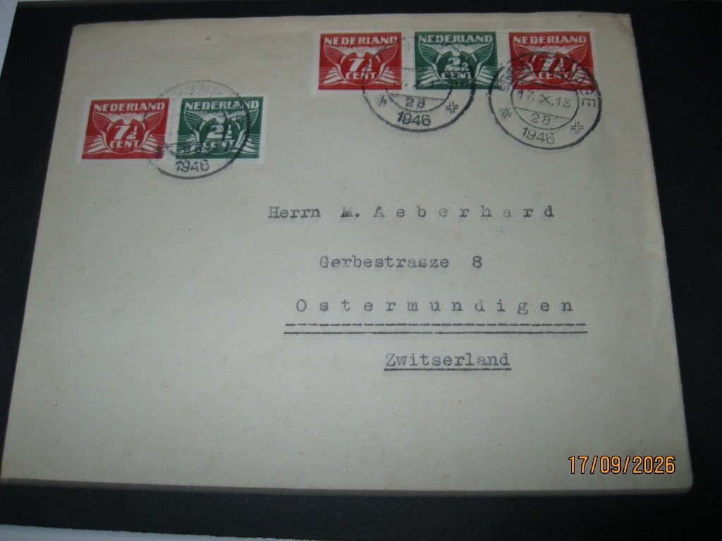oude brief naar zwitserland, Ophalen of Verzenden, Brief