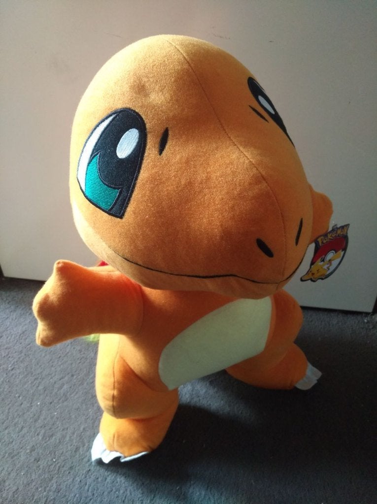 Charmander knuffel van Pokemon | 50 cm ( origineel ), Ophalen, Oranje, Dinosaurus, Middelgroot (20 tot 80 cm)