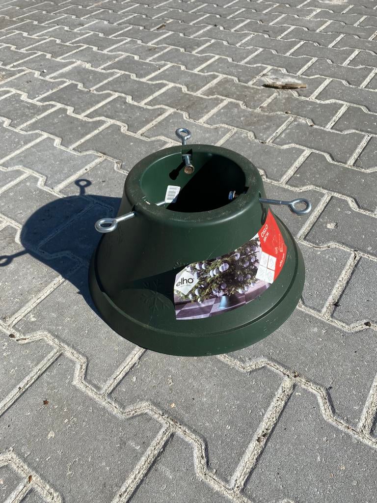 Elho kerstboomvoet Oslo kunststof 38 cm, Ophalen of Verzenden, Gebruikt