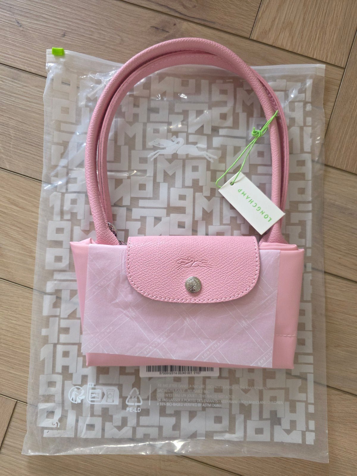 Longchamp le pliage M, Ophalen of Verzenden, Nieuw, Roze, Handtas