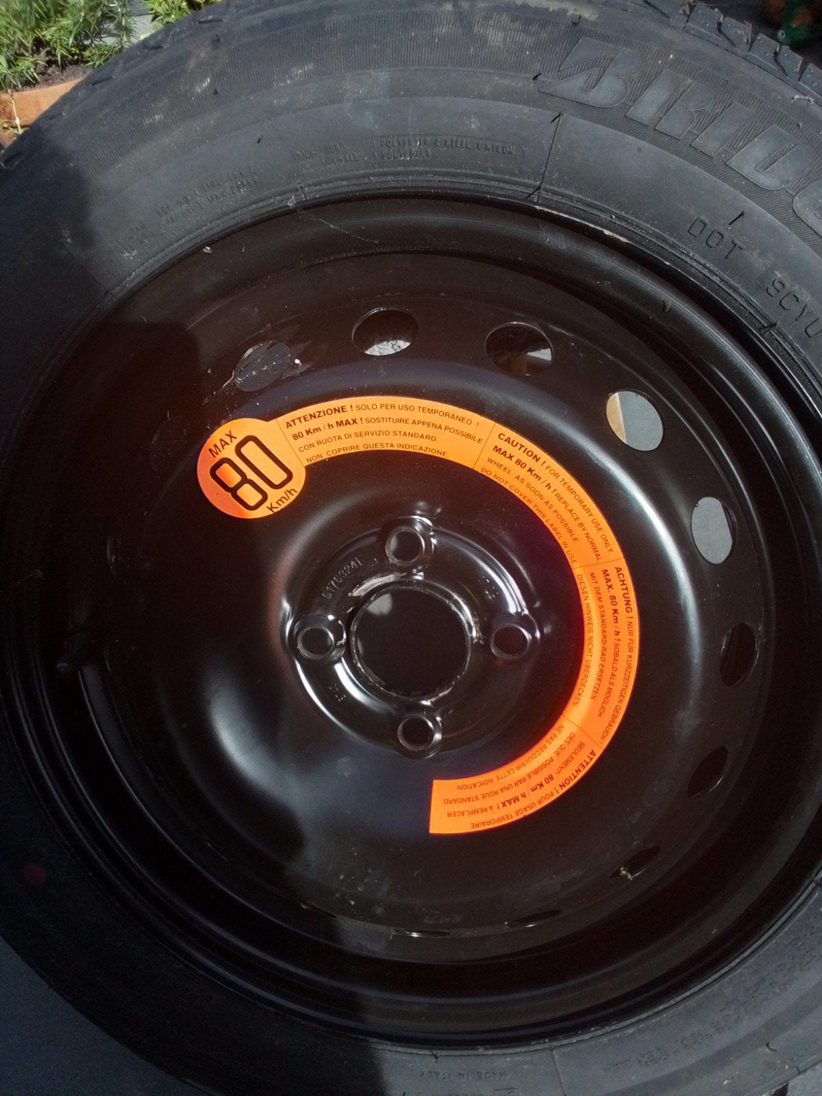Bridgestone band op stalen velg, Ophalen of Verzenden