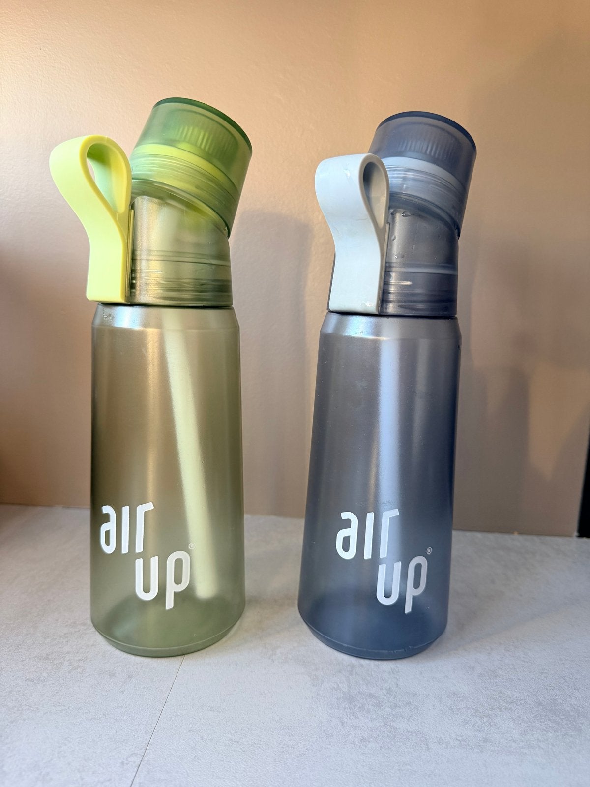 2x Air Up Flessen - Blauw en Groen (1000ml), Kunststof, Ophalen of Verzenden, Overige merken, Overige typen