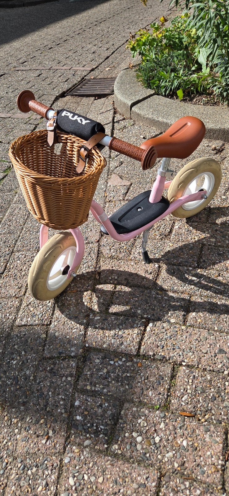 Puky loopfiets LR M classic roze met mandje, Ophalen, Gebruikt, Minder dan 16 inch, Puky