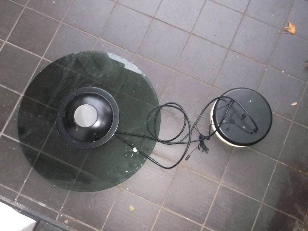 Opknappers 2 Steinhauer hanglampen (samen 10euro), Ophalen of Verzenden, Gebruikt, Glas