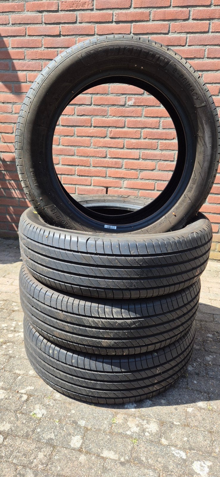 Zomerbanden Michelin 195/60 R 18 e primacy 6mm profiel, Auto-onderdelen, Banden en Velgen, Ophalen, 18 inch, Band(en), 195 mm