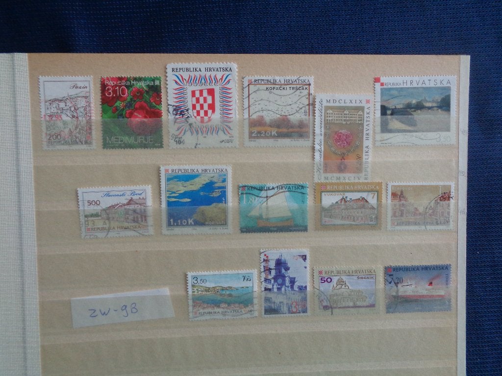 kroatie - diverse (zw-9b), Ophalen of Verzenden, Overige landen, Gestempeld