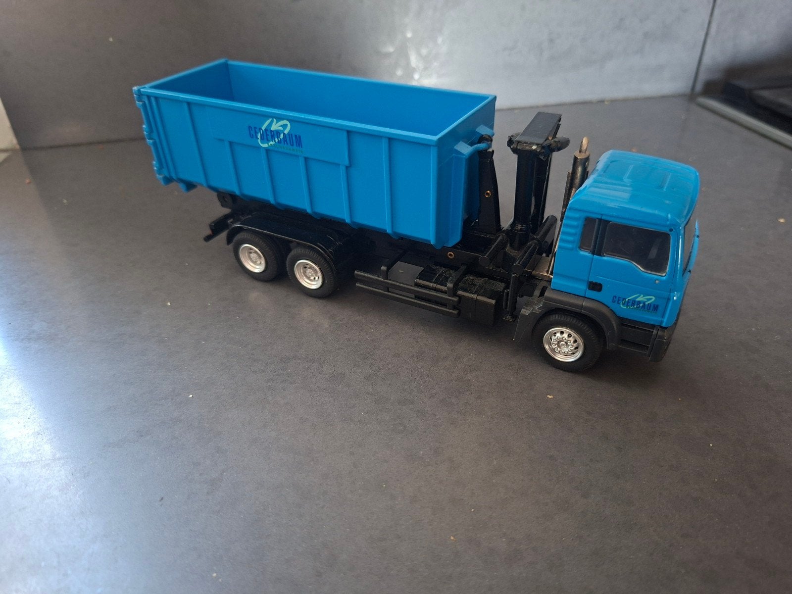 Conrad MAN container wagen met kraan, Ophalen of Verzenden, Zo goed als nieuw, Bus of Vrachtwagen, Conrad