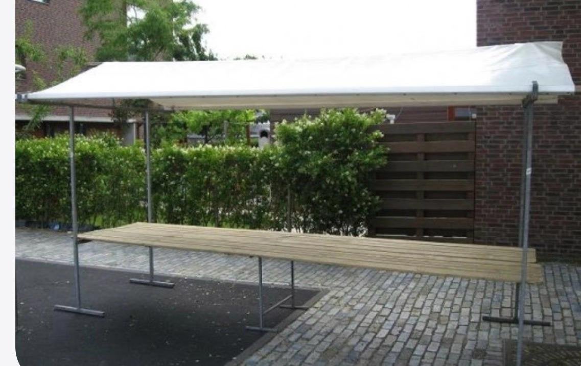 5 marktkramen, Gebruikt, Partytent, Minder dan 4 meter, 5 tot 8 meter