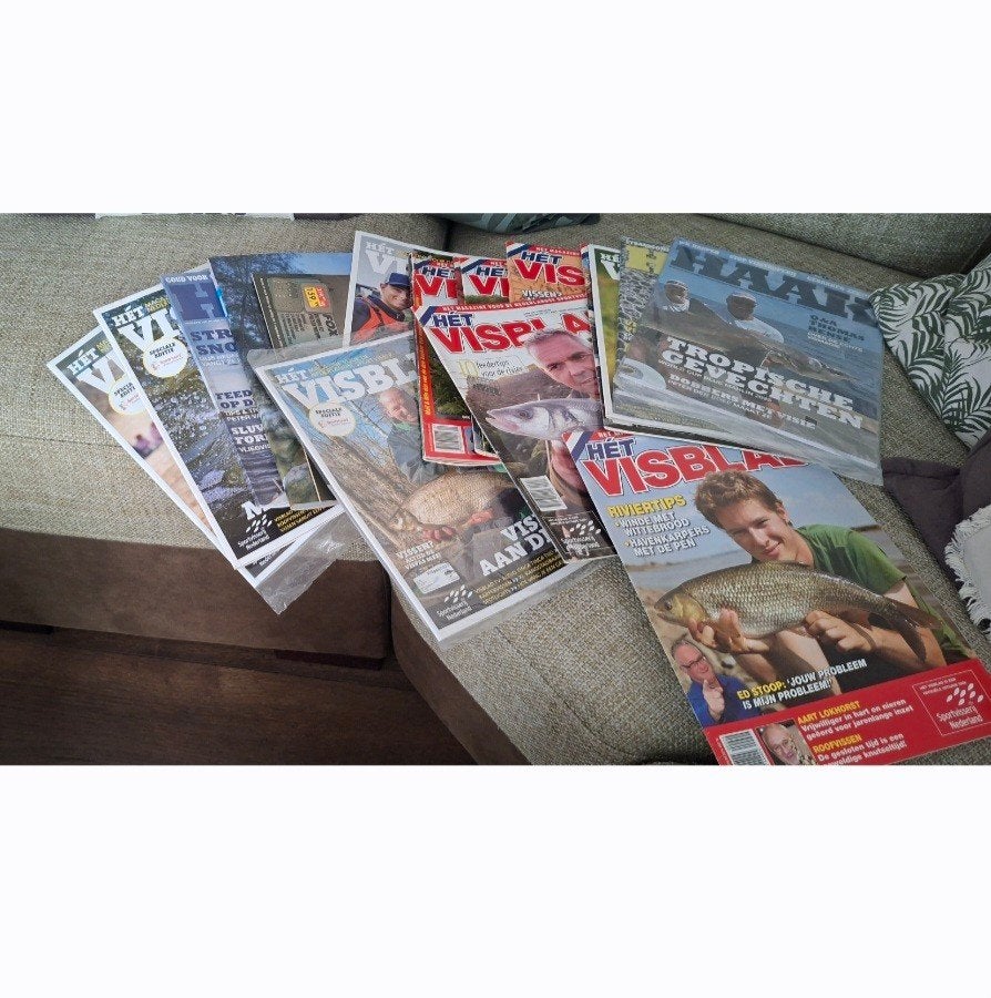 aantal visbladen diverse visbladen ook nog dvd en blad HAAK, Ophalen, Overige typen