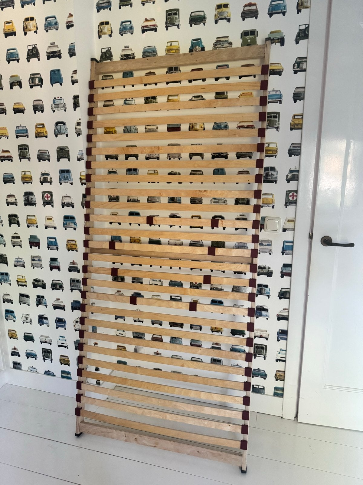 Houten verstelbare lattenbodem 90 x 200, Huis en Inrichting, Slaapkamer | Matrassen en Bedbodems, Ophalen, Gebruikt, 90 cm, Eenpersoons