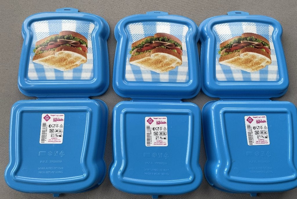 3 Nieuwe brooddozen, Ophalen of Verzenden, Nieuw, Blauw, Overige typen