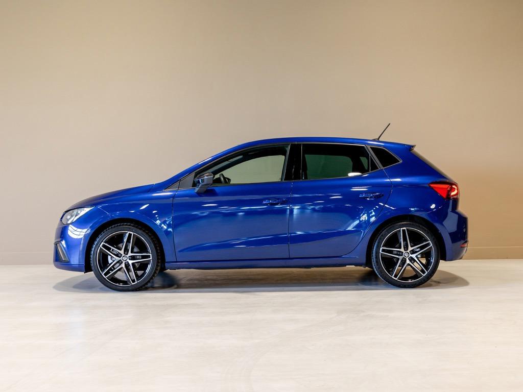 Seat Ibiza 1.0 TSI FR / 110pk / Apple Carplay / Achteruitrij, Stof, Met garantie (alle), Blauw, Ibiza