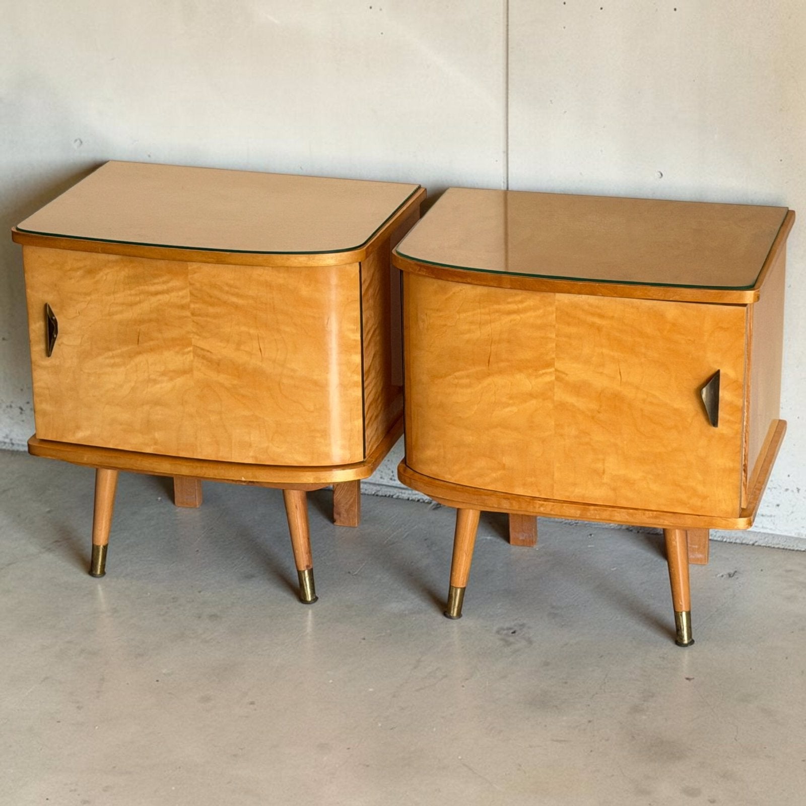Vintage nachtkastjes | vintage nightstand |mid century, Ophalen, Gebruikt, 45 tot 65 cm, Minder dan 55 cm