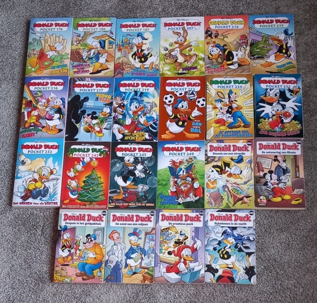Donald Duck pockets (22 stuks), Meerdere stripboeken, Ophalen of Verzenden, Zo goed als nieuw, Donald Duck
