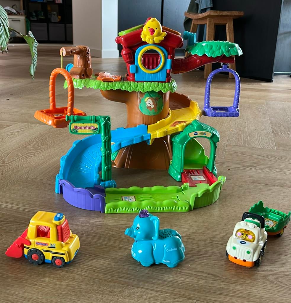 VTech ZoefZoef Auto Boomhuis met Voertuigen, Ophalen, Gebruikt, Overige typen, Met licht