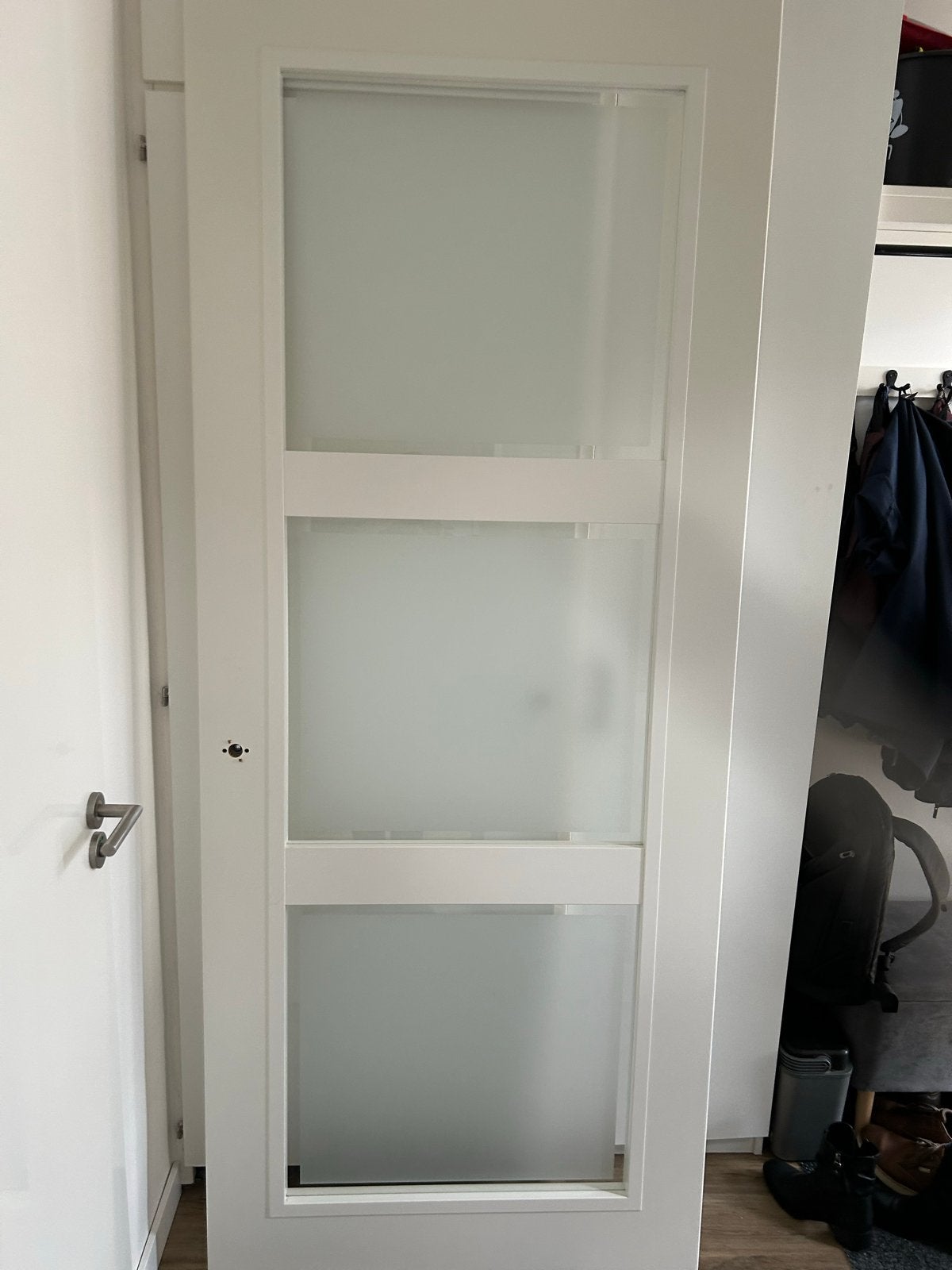 Svedex binnendeur met matglas panelen, Doe-het-zelf en Verbouw, 80 tot 100 cm, 215 cm of meer, Binnendeur, Ophalen of Verzenden