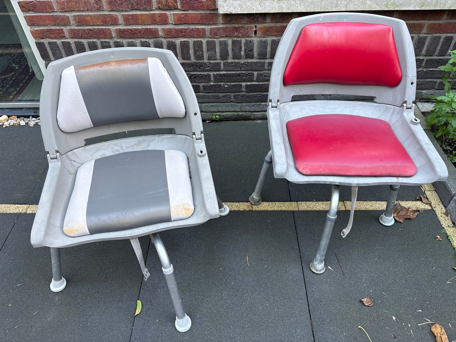 2x Bootstoel / Klapstoel - Gebruikt, Ophalen, Kunststof, Gebruikt, Twee