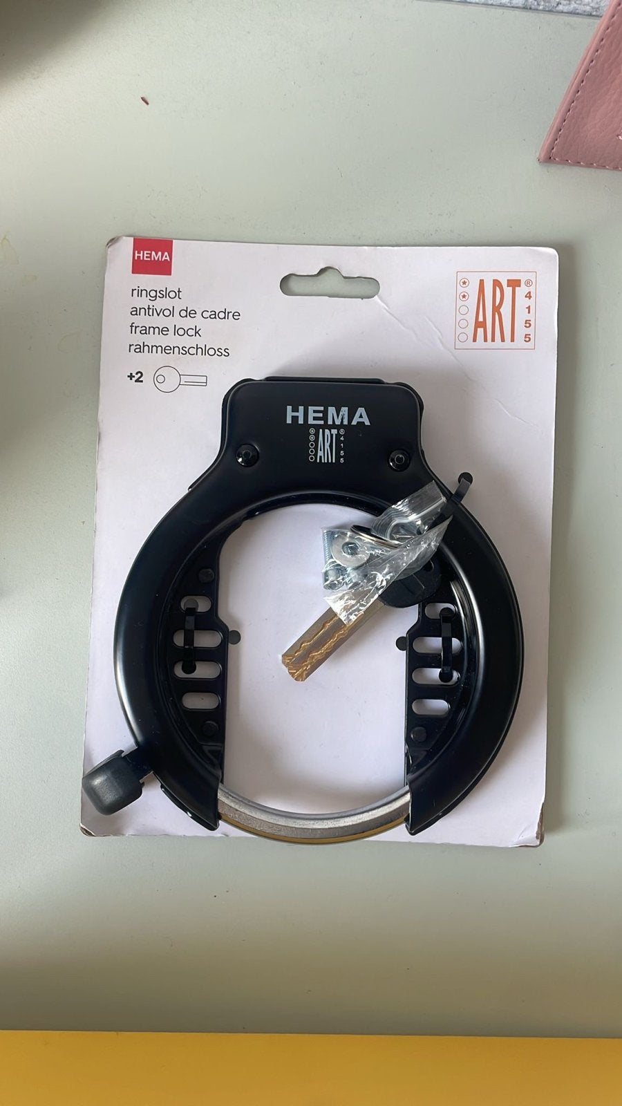 Hema Ringslot ART-gekeurd met 2 sleutels, Fietsen en Brommers, Ophalen of Verzenden, Nieuw