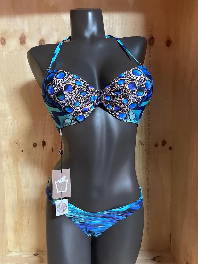 Magistral halter bikini top 40b met Brazilian string  s38, Verzenden, Nieuw, Blauw, Bikini