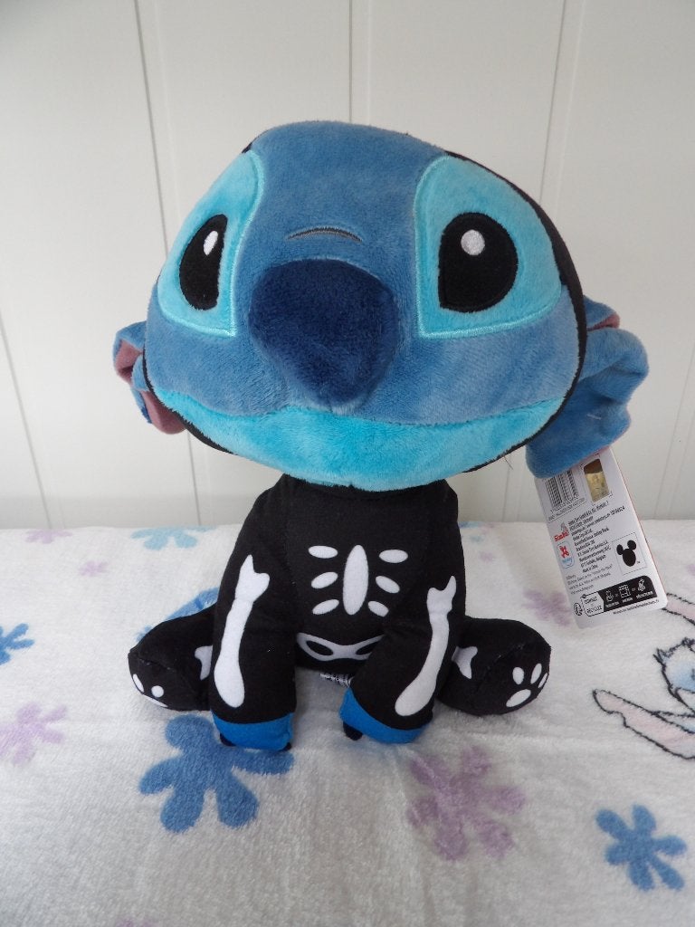 nieuw met kaartje Disney Stitch knuffel skelettenpak (hallow, Disney, Ophalen of Verzenden, Nieuw, Overige typen
