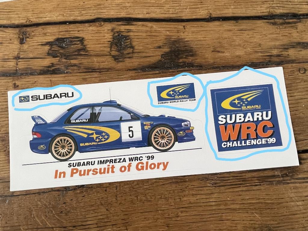 Subaru Impreza WRC stickers rally, Ophalen of Verzenden, Nieuw, Auto's