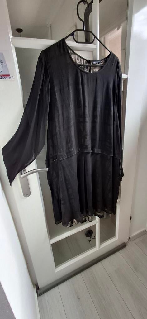 Chique jurk voor alle gelegenheden,zwart voile,, Kleding | Dames, Jurken, Zwart, Maat 46/48 (XL) of groter, Nieuw, Didi