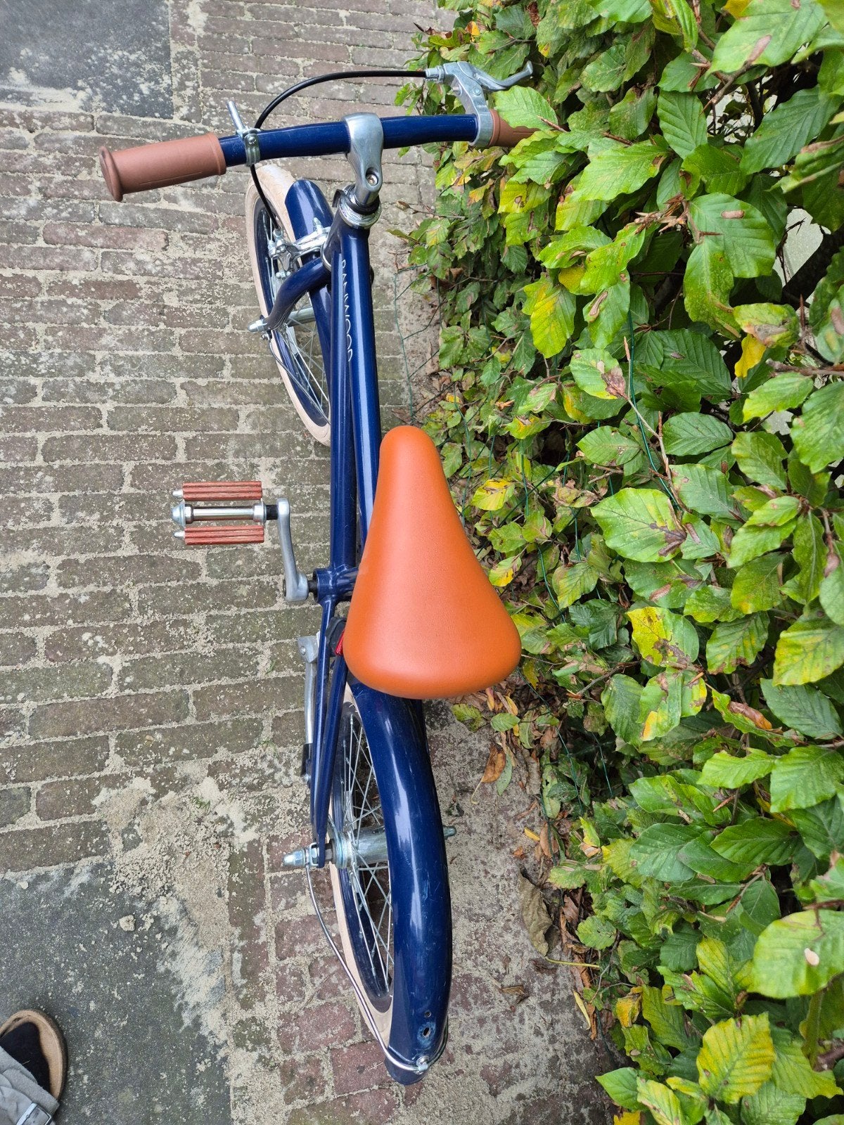 banwood kinderfiets 16 inch met zijwielen, Ophalen, Terugtraprem, Banwood, 16 tot 20 inch